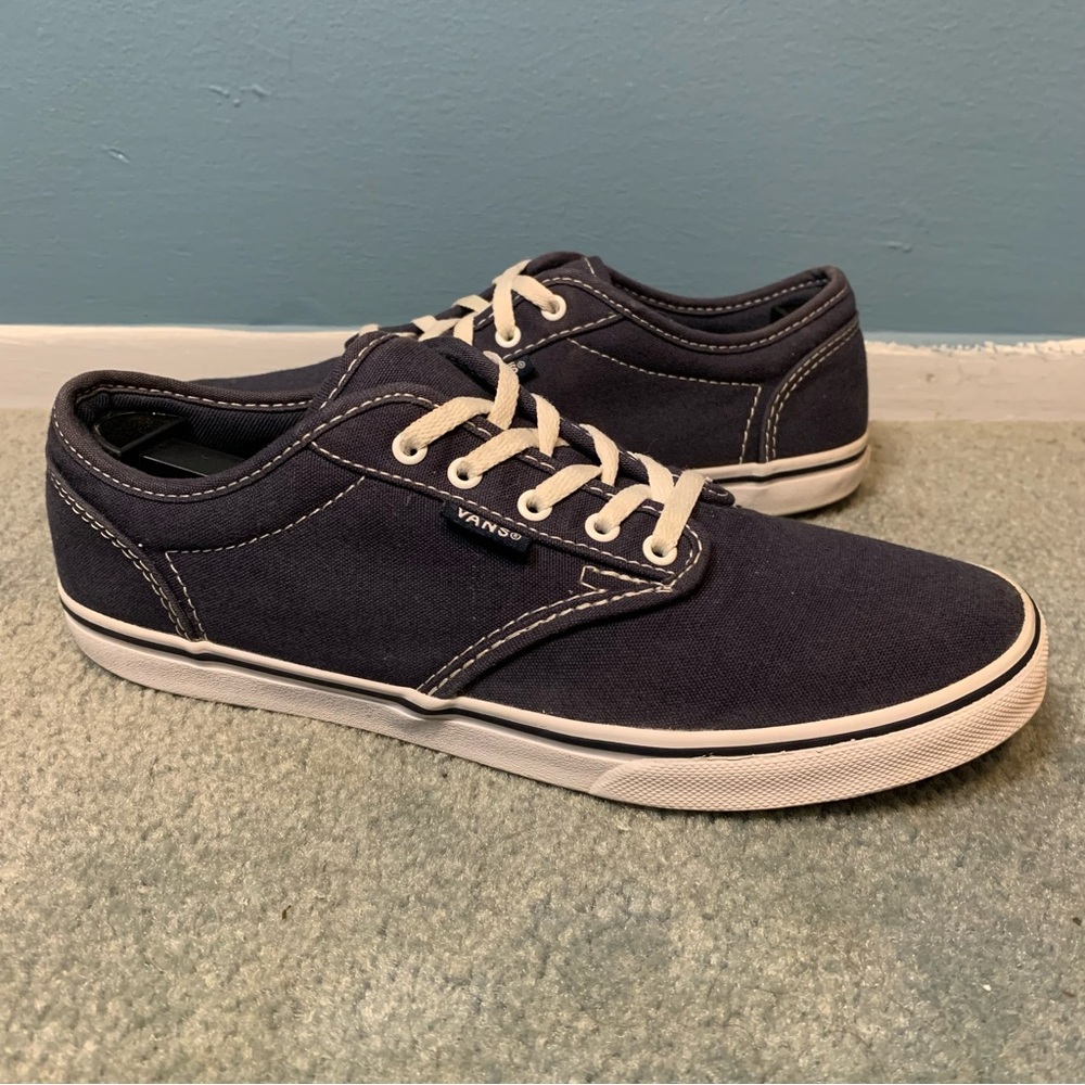 Vans Women’s Atwood Skate Shoes Navy Blue TB4R Low Top Lace Up Sneakers 7W